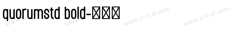 quorumstd bold字体转换